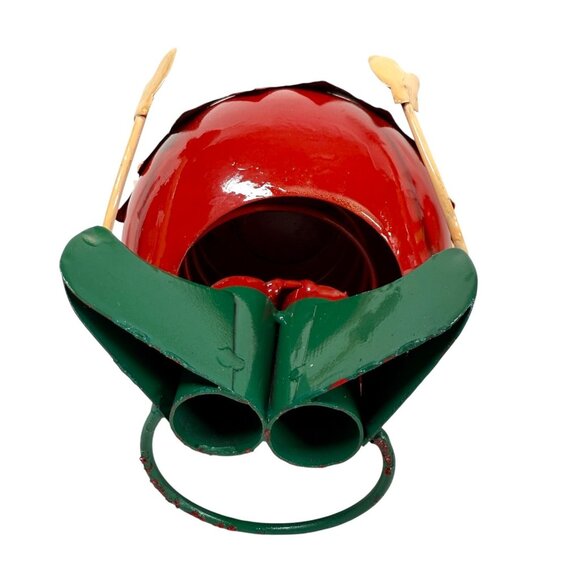 Pier 1 Christmas Elf Santas Helper Metal Wobble Bobble Head Spring Figurine 8" - Picture 5 of 6